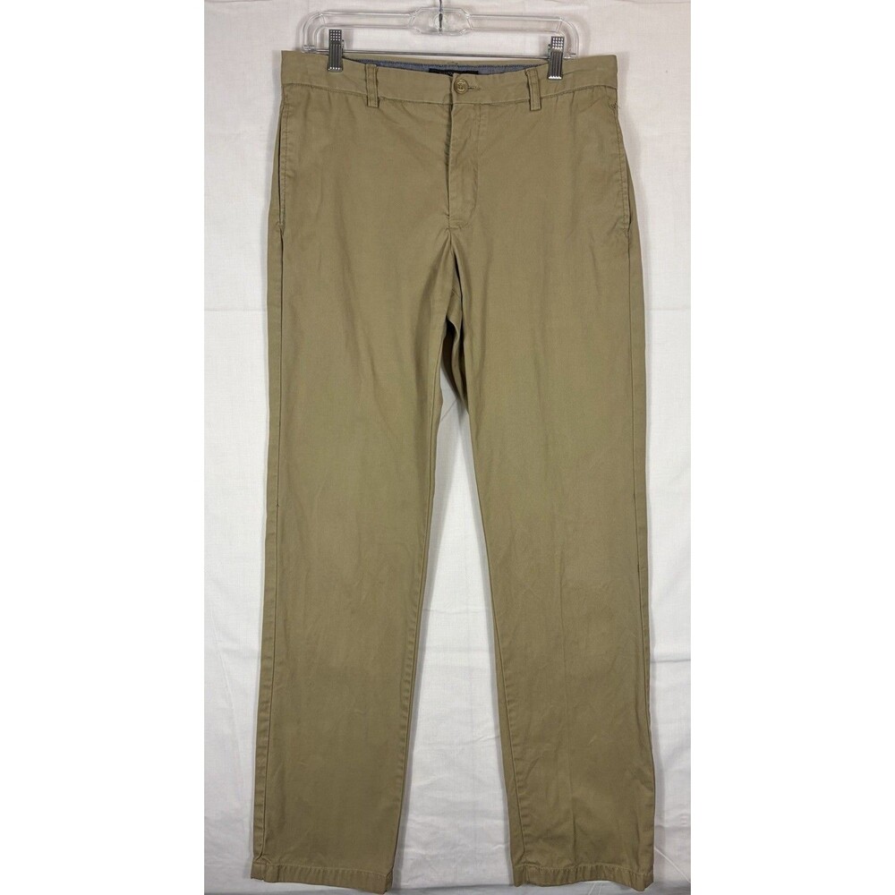 Banana Republic Chino Pants Khakis Straight Gavin Tan Men’s 33”x32” Actual